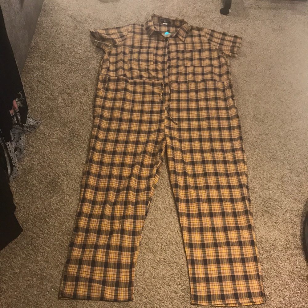 Plaid jumpsuit